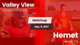 Matchup: Valley View High vs. Hemet  2017