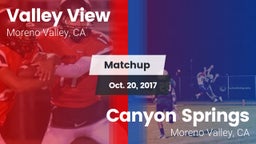 Matchup: Valley View High vs. Canyon Springs  2017