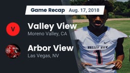 Recap: Valley View  vs. Arbor View  2018