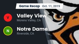 Recap: Valley View  vs. Notre Dame  2019