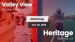Matchup: Valley View High vs. Heritage  2019