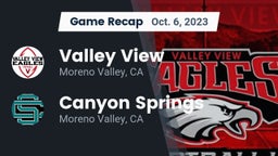 Recap: Valley View  vs. Canyon Springs  2023