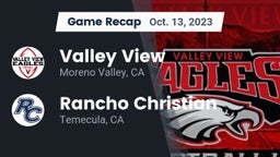 Recap: Valley View  vs. Rancho Christian  2023