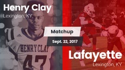 Matchup: Henry Clay High vs. Lafayette  2017