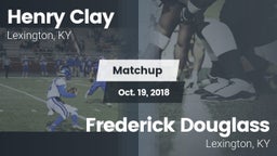 Matchup: Henry Clay High vs. Frederick Douglass 2018