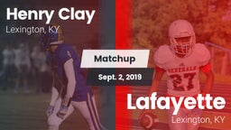 Matchup: Henry Clay High vs. Lafayette  2019