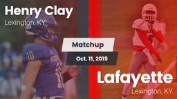 Matchup: Henry Clay High vs. Lafayette  2019