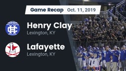 Recap: Henry Clay  vs. Lafayette  2019