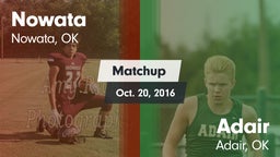 Matchup: Nowata vs. Adair  2016