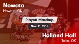 Matchup: Nowata vs. Holland Hall  2016
