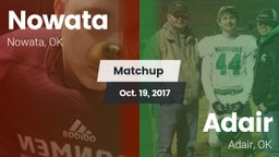 Matchup: Nowata vs. Adair  2017