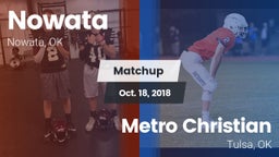 Matchup: Nowata vs. Metro Christian  2018