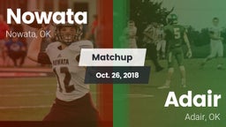 Matchup: Nowata vs. Adair  2018