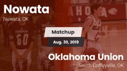 Matchup: Nowata vs. Oklahoma Union  2019