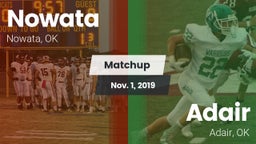 Matchup: Nowata vs. Adair  2019