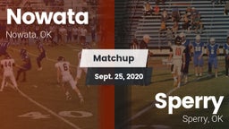 Matchup: Nowata vs. Sperry  2020
