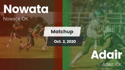 Matchup: Nowata vs. Adair  2020