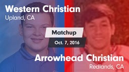 Matchup: Western Christian vs. Arrowhead Christian  2016