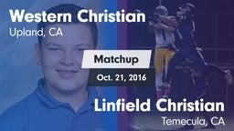 Matchup: Western Christian vs. Linfield Christian  2016