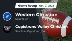 Recap: Western Christian  vs. Capistrano Valley Christian  2022