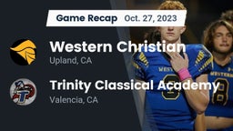 Recap: Western Christian  vs. Trinity Classical Academy  2023