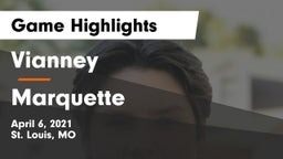 Vianney  vs Marquette  Game Highlights - April 6, 2021
