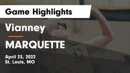 Vianney  vs MARQUETTE Game Highlights - April 23, 2022