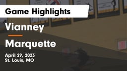 Vianney  vs Marquette  Game Highlights - April 29, 2023