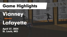 Vianney  vs Lafayette  Game Highlights - April 27, 2024