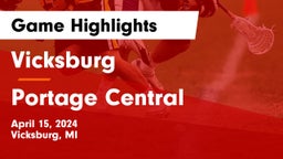 Vicksburg  vs Portage Central  Game Highlights - April 15, 2024