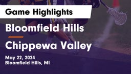 Bloomfield Hills  vs Chippewa Valley  Game Highlights - May 22, 2024