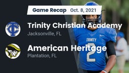 Recap: Trinity Christian Academy vs. American Heritage  2021
