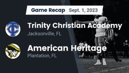 Recap: Trinity Christian Academy vs. American Heritage  2023