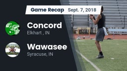 Recap: Concord  vs. Wawasee  2018
