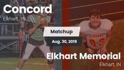 Matchup: Concord  vs. Elkhart Memorial  2019