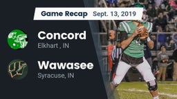 Recap: Concord  vs. Wawasee  2019
