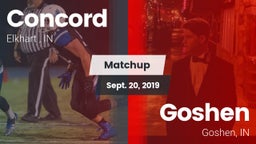 Matchup: Concord  vs. Goshen  2019