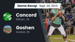 Recap: Concord  vs. Goshen  2019