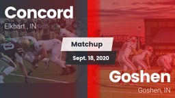 Matchup: Concord  vs. Goshen  2020