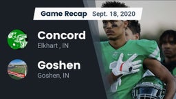 Recap: Concord  vs. Goshen  2020