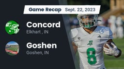 Recap: Concord  vs. Goshen  2023