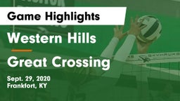 Western Hills  vs Great Crossing  Game Highlights - Sept. 29, 2020