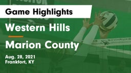 Western Hills  vs Marion County  Game Highlights - Aug. 28, 2021