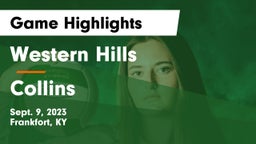 Western Hills  vs Collins  Game Highlights - Sept. 9, 2023