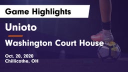 Unioto  vs Washington Court House Game Highlights - Oct. 20, 2020