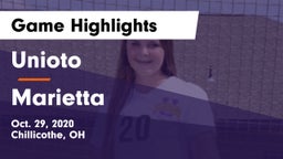 Unioto  vs Marietta Game Highlights - Oct. 29, 2020