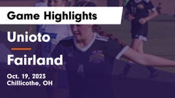 Unioto  vs Fairland  Game Highlights - Oct. 19, 2023