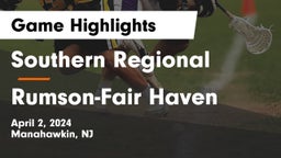 Southern Regional  vs Rumson-Fair Haven  Game Highlights - April 2, 2024