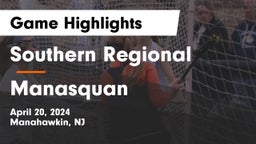 Southern Regional  vs Manasquan  Game Highlights - April 20, 2024