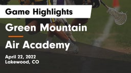 Green Mountain  vs Air Academy  Game Highlights - April 22, 2022